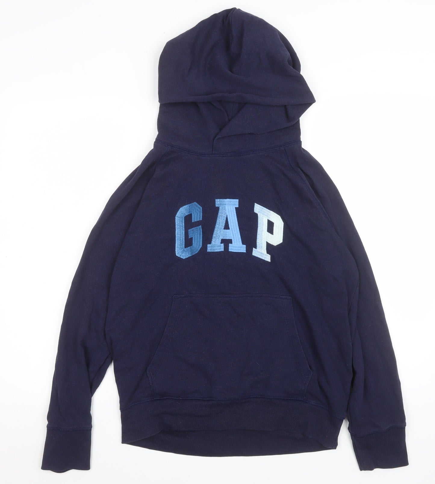 GAP Women Navy Blue Pullover Hoodie Small Cotton Blend Casual