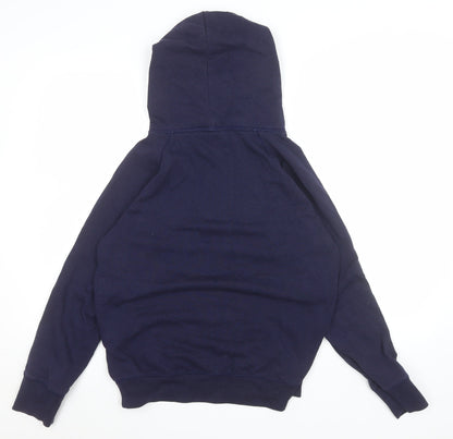 GAP Women Navy Blue Pullover Hoodie Small Cotton Blend Casual