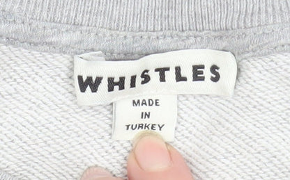 Womens UK Size S Whistles Grey Pullover Sweatshirt
