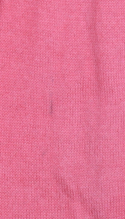 L.K. Bennett Women's Pink V-Neck Cotton Cashmere Cardigan Size 14
