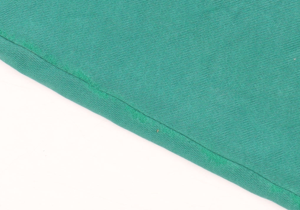 Adidas Womens Green 1/4 Zip Sweatshirt Size XL 16A Cotton Blend