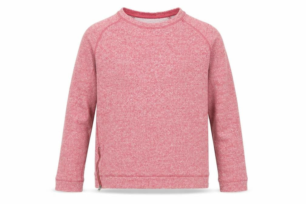 Gap Men’s Red Crew Neck Pullover Sweatshirt Size S Zip Detail Cotton Stretch