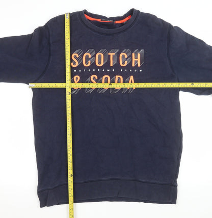 Mens UK Size XL Scotch & Soda Blue Pullover Sweatshirt