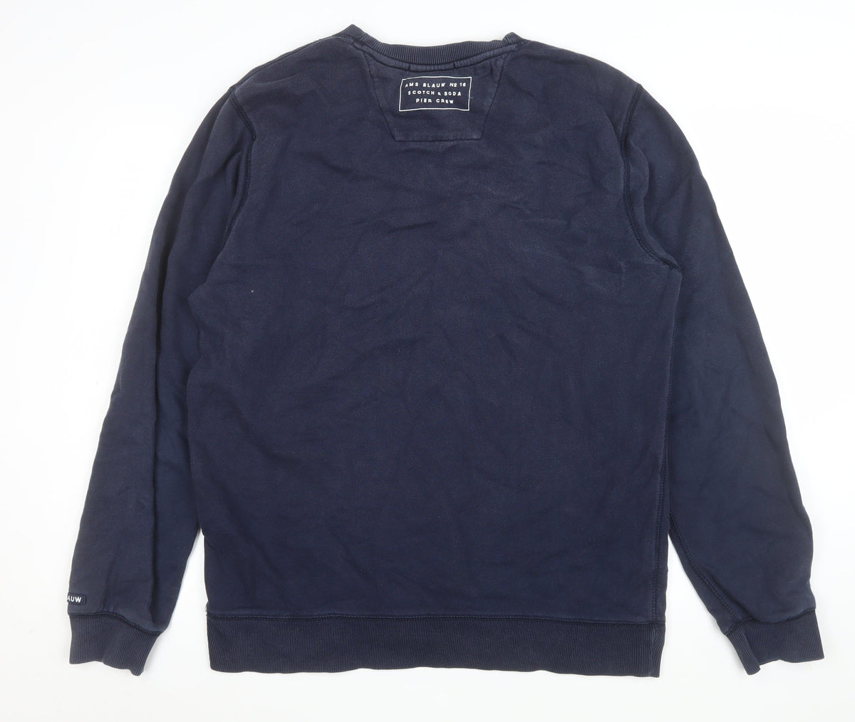 Mens UK Size XL Scotch & Soda Blue Pullover Sweatshirt