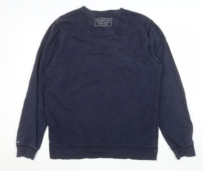 Mens UK Size XL Scotch & Soda Blue Pullover Sweatshirt