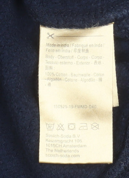 Mens UK Size XL Scotch & Soda Blue Pullover Sweatshirt
