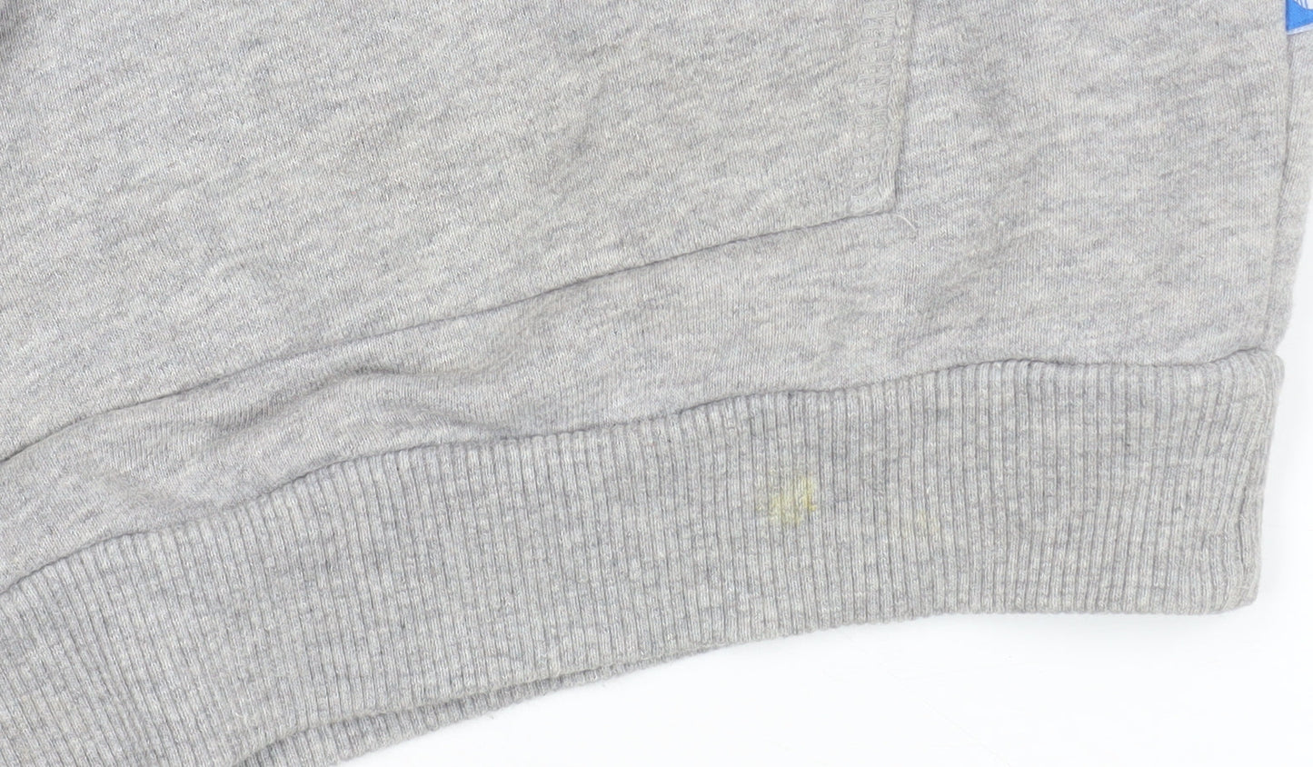 Womens UK Size 6 adidas Grey Pullover Hoodie