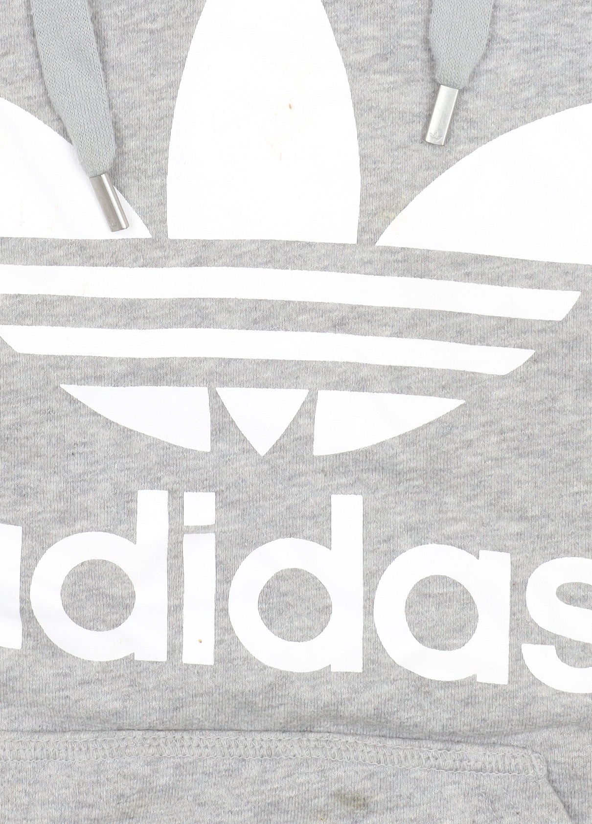 Womens UK Size 6 adidas Grey Pullover Hoodie