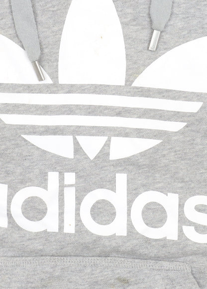 Womens UK Size 6 adidas Grey Pullover Hoodie