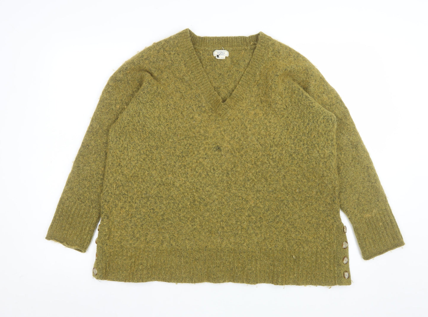 Womens UK Size 14 Fat Face Green Pullover Sweatshirt
