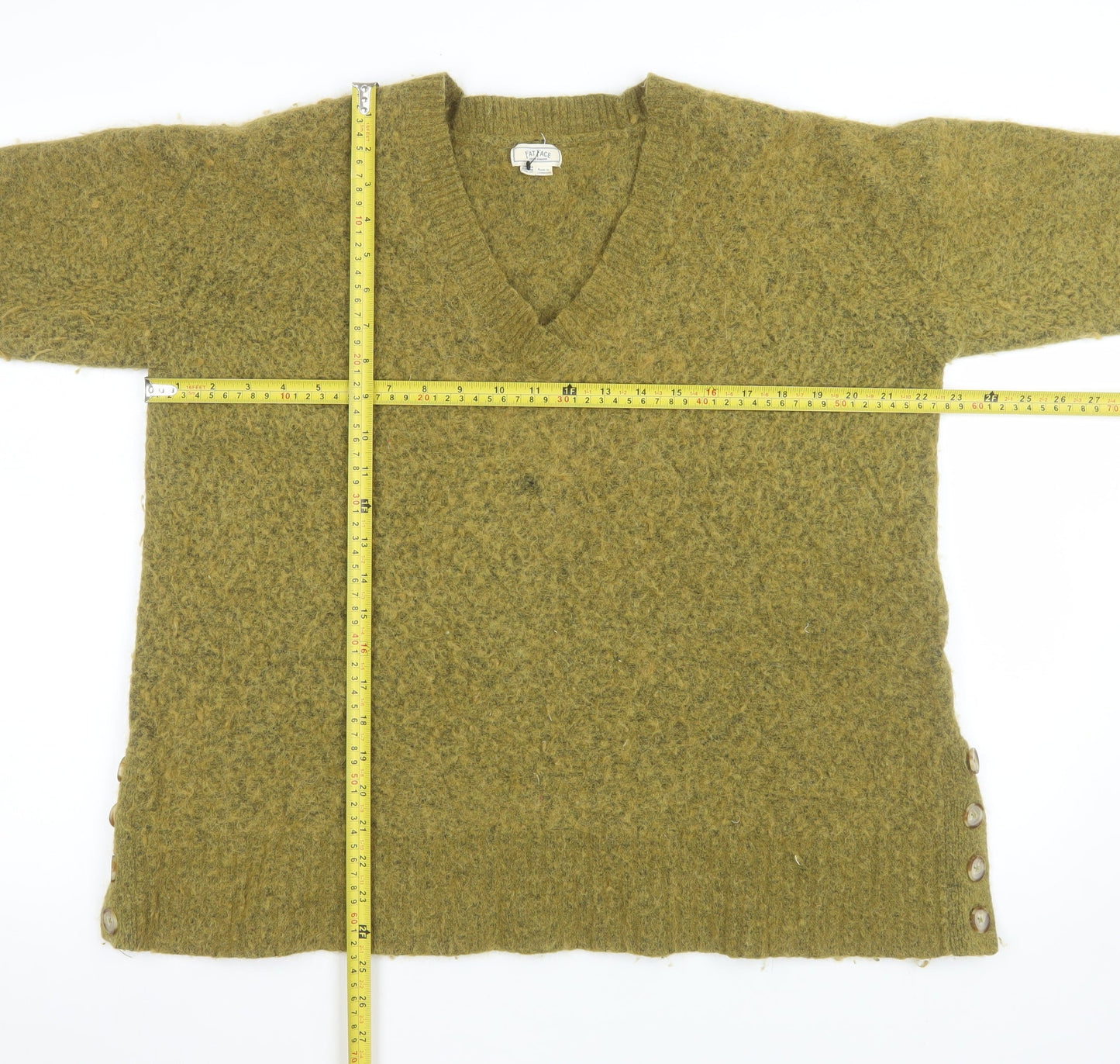 Womens UK Size 14 Fat Face Green Pullover Sweatshirt