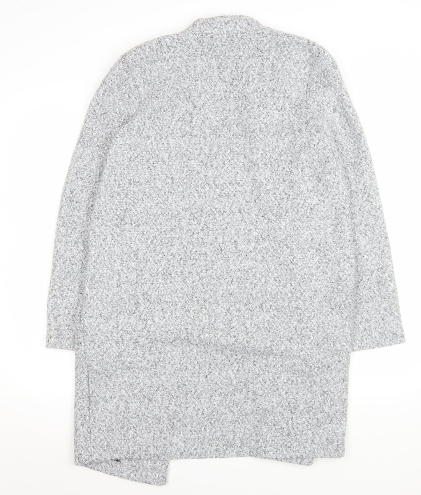 F&F Women Grey Mid-Length Knit Coatigan Size 6