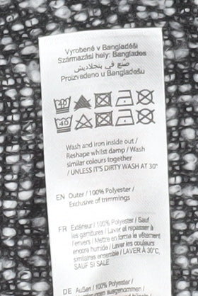 F&F Women Grey Mid-Length Knit Coatigan Size 6