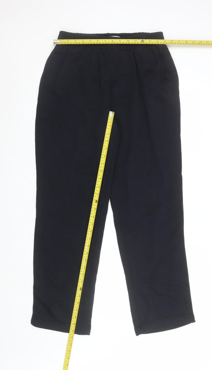 Mens UK Size M Amazon Essentials Regular Fit Sweatpants Black Trousers