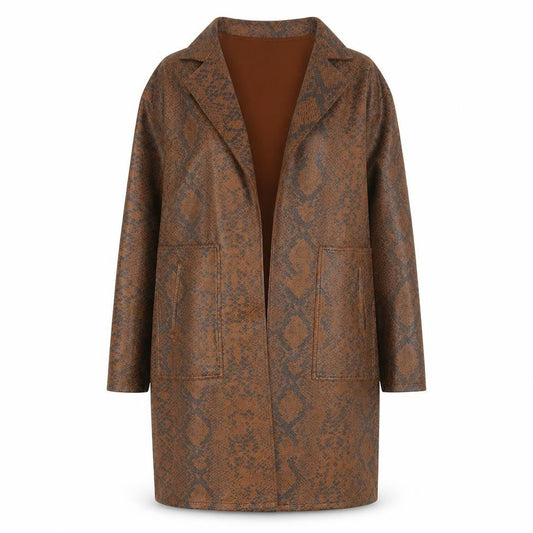 Womens UK Size XS F&F Brown Overcoat