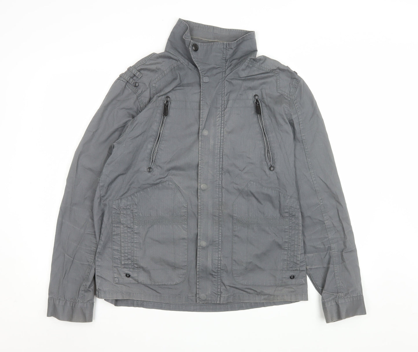 Mens UK Size M Burton London Grey Basic Jacket