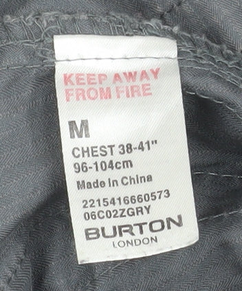 Mens UK Size M Burton London Grey Basic Jacket
