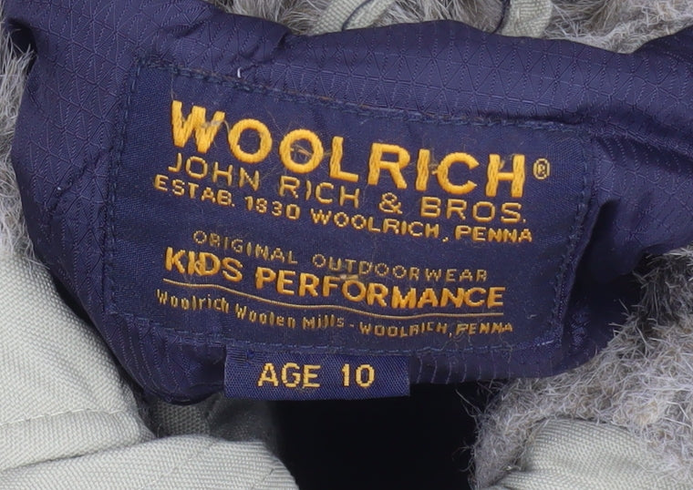 Girls UK Size 10 Years Woolrich Beige Puffer Jacket