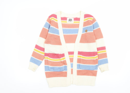 Womens UK Size 7 Piping Hot Multicoloured Cardigan Jumper