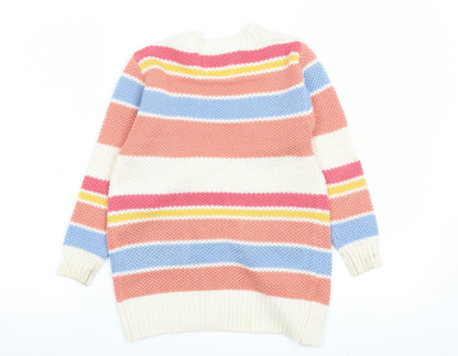 Womens UK Size 7 Piping Hot Multicoloured Cardigan Jumper