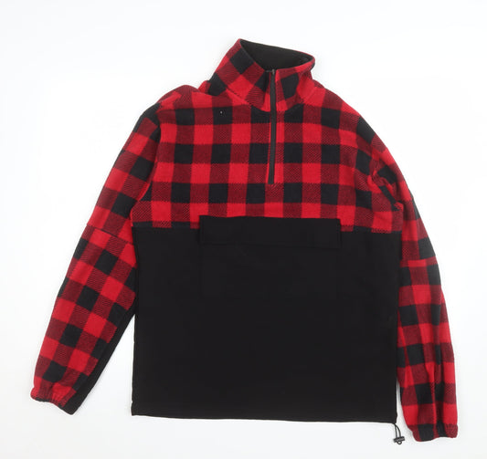 Mens UK Size S Agora Red Pullover Sweatshirt