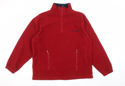 Mens UK Size L Dunlop Red Pullover Sweatshirt