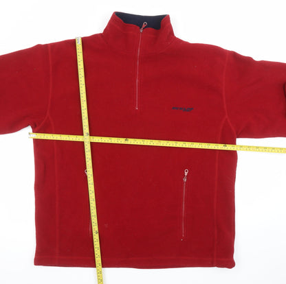 Mens UK Size L Dunlop Red Pullover Sweatshirt