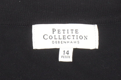 Womens UK Size 14 Debenhams Black Cardigan Jumper