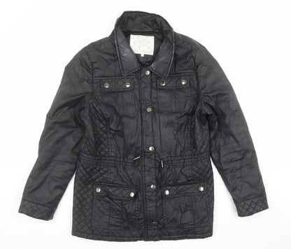 Rocha John Rocha Women's Black Quilted Cotton Jacket Size 16