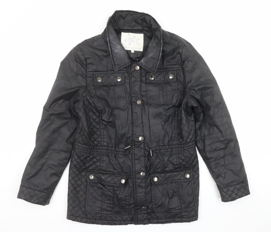 Rocha John Rocha Women's Black Quilted Cotton Jacket Size 16