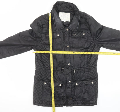 Rocha John Rocha Women's Black Quilted Cotton Jacket Size 16