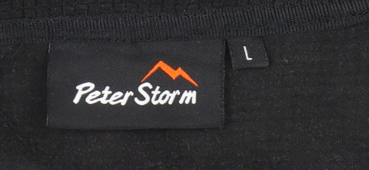 Mens UK Size L Peter Storm Black Pullover Sweatshirt