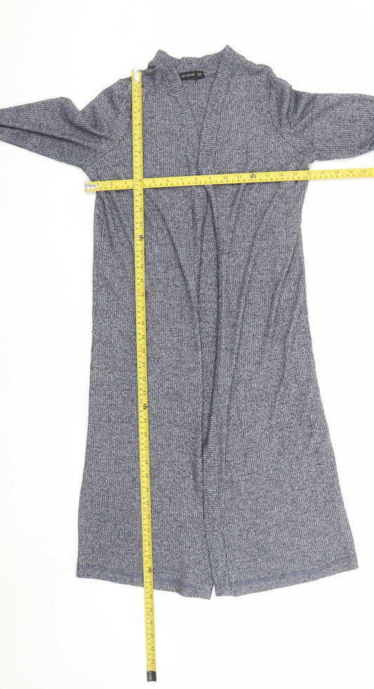 Cotton On Women's Grey Knit Long Sleeve Open Cardigan Size S