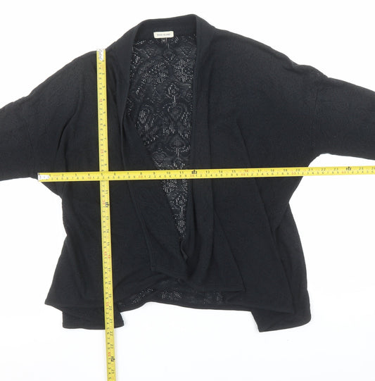 Womens UK Size 14 River Island Black Cardigan Jumper