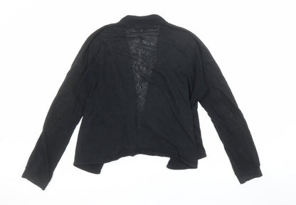Womens UK Size 14 River Island Black Cardigan Jumper