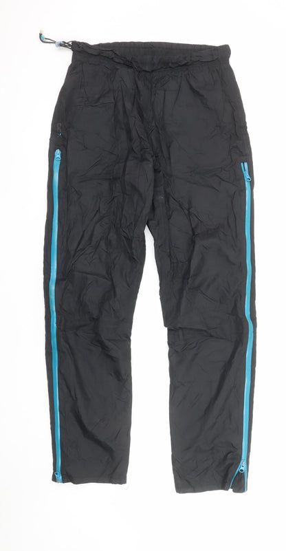 OEX Men's Black Waterproof Windbreaker Trousers 2L Regular