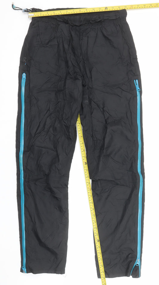 OEX Men's Black Waterproof Windbreaker Trousers 2L Regular