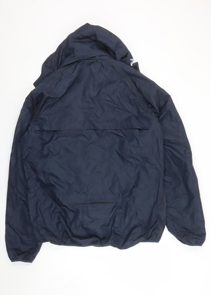 Mens UK Size 2XL Ridge Blue Windbreaker Coat