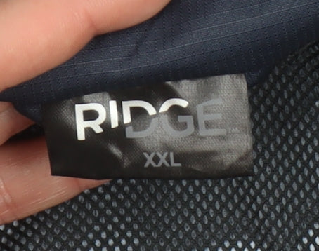 Mens UK Size 2XL Ridge Blue Windbreaker Coat