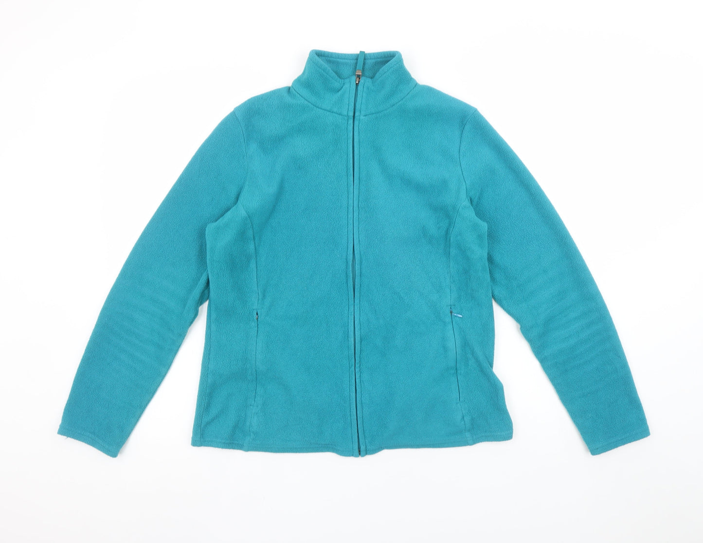 Marks and Spencer Womens Blue Fleece Full Zip Jacket Size 12