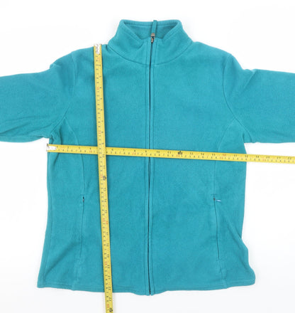 Marks and Spencer Womens Blue Fleece Full Zip Jacket Size 12
