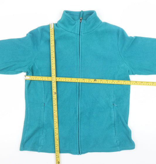 Marks and Spencer Womens Blue Fleece Full Zip Jacket Size 12