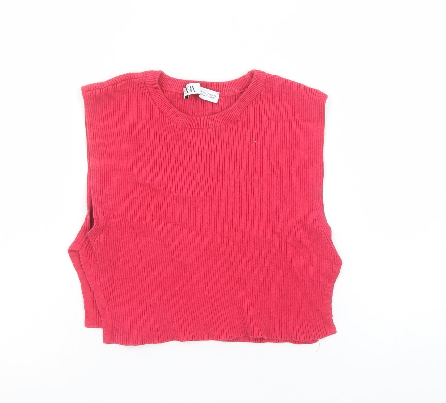 Womens UK Size 12 Zara Red Cropped Tank
