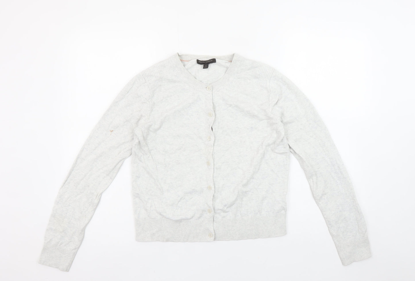 Womens UK Size S Banana Republic Grey Cardigan Jumper