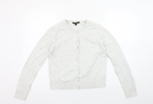 Womens UK Size S Banana Republic Grey Cardigan Jumper