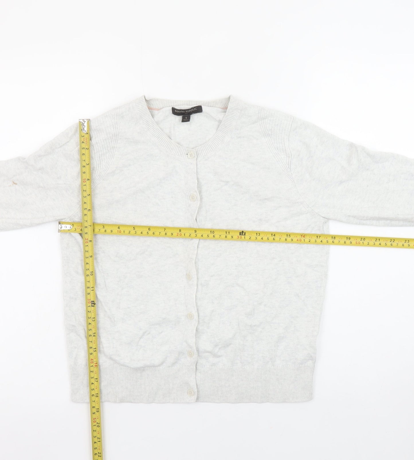 Womens UK Size S Banana Republic Grey Cardigan Jumper