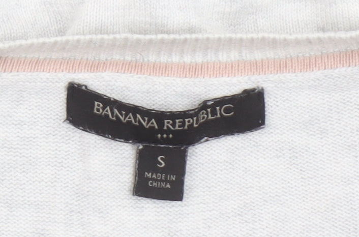 Womens UK Size S Banana Republic Grey Cardigan Jumper