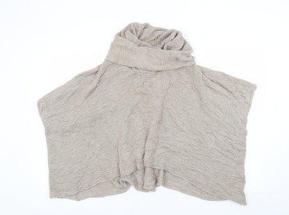 Marks and Spencer Women’s Beige Cotton Viscose Knit Cape Jumper Medium