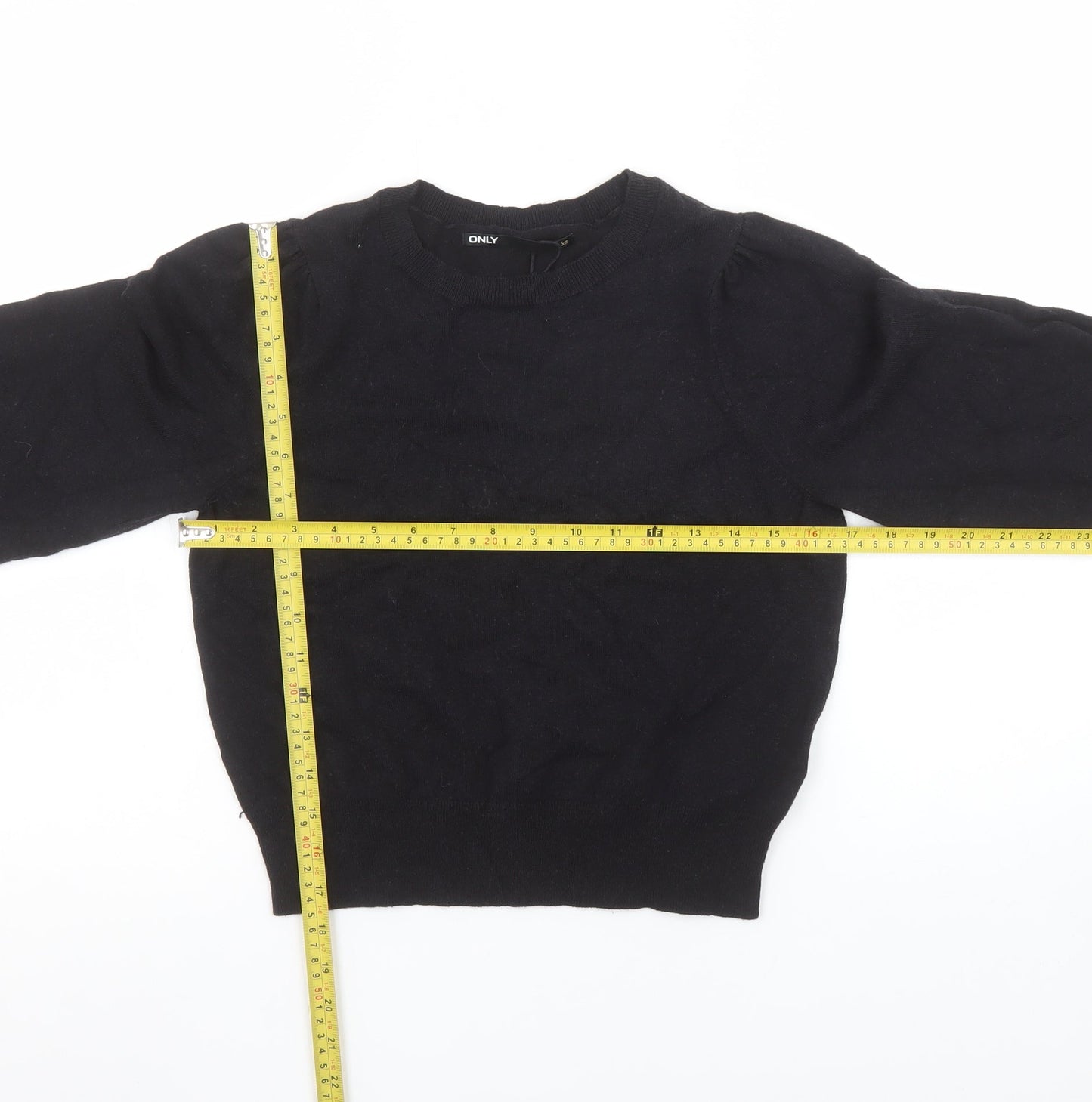 Womens UK Size XS Only Black Pullover Jumper