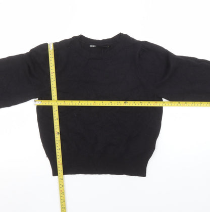 Womens UK Size XS Only Black Pullover Jumper